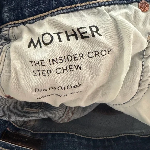 MOTHER The Insider Crop Step Chew - Dancing On Coals